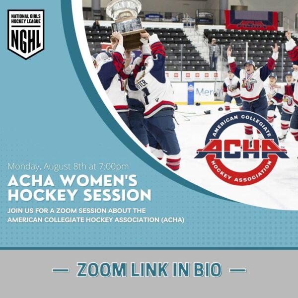 ACHA Women’s College Hockey Webinar on August 8th! American