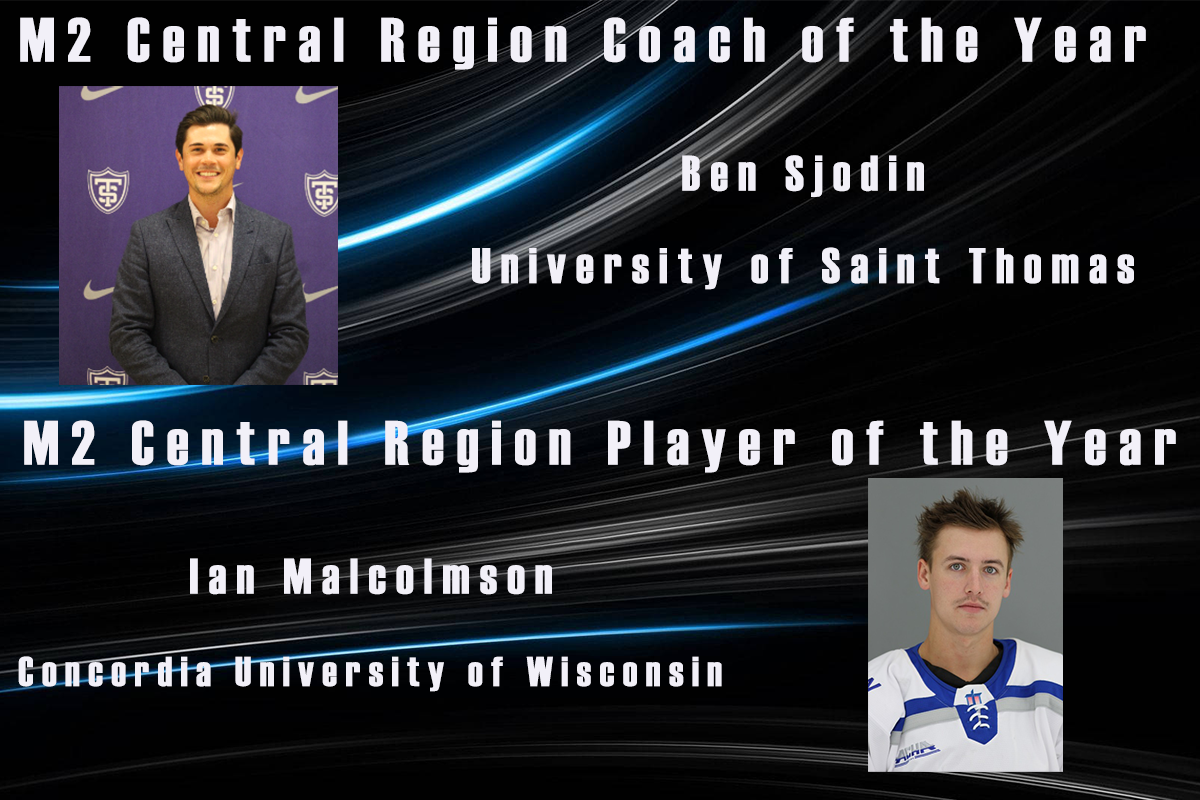 M2 Central Region COY and POY Announced American Collegiate Hockey Association (ACHA)