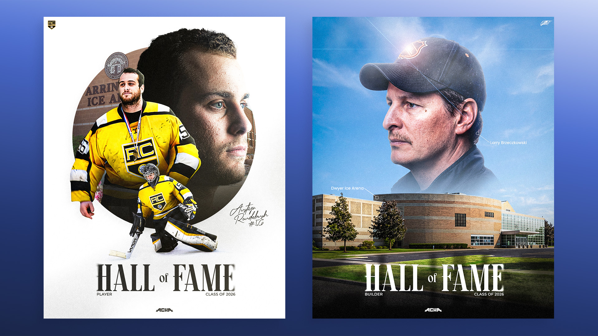 ADRIAN COLLEGE’S AUSTYN ROUDEBUSH AND NIAGARA UNIVERSITY’S LARRY BRZECZKOWSKI ELECTED TO ACHA HALL OF FAME CLASS OF 2026