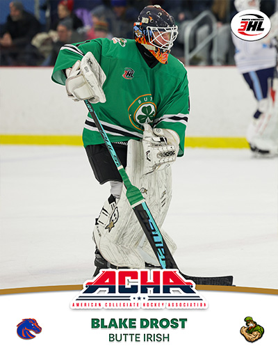 Irish Goaltender Drost Makes College Commitment